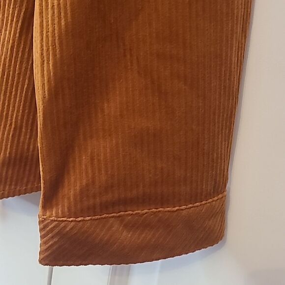 Democracy Women's Corduroy Shirt Jacket In Burnt Orange Rust Size L - Picture 5 of 13
